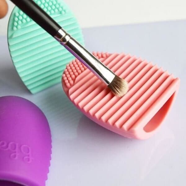 1 st Brushegg Silikonborste Rengöring Äggborste Sminkborste Tandborste Makeup Brush Cleaner Propr Verktyg