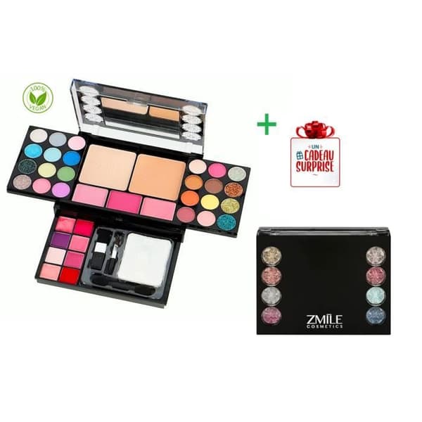 Magnifik 100 % VEGAN gnistrande DIAMONDS Makeup Palette Box 43 stycken + 1 överraskningspresent