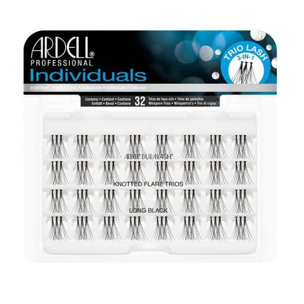Set med falska ögonfransar Ardell Duralash Long Black Individuella ögonfransar 32 antal
