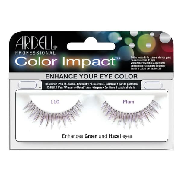Sæt med falske øjenvipper Ardell Color Impact Nº 110 Plum