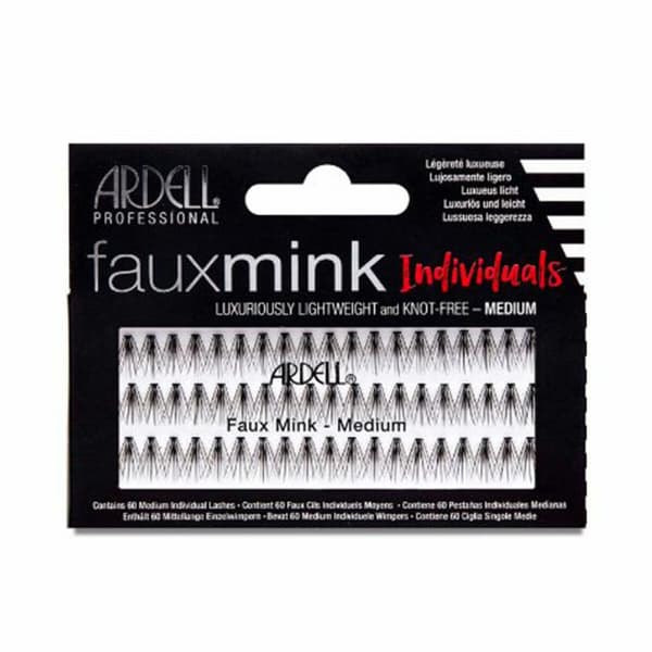 Set med falska ögonfransar Ardell Medium Svart Individuell 60 Delar