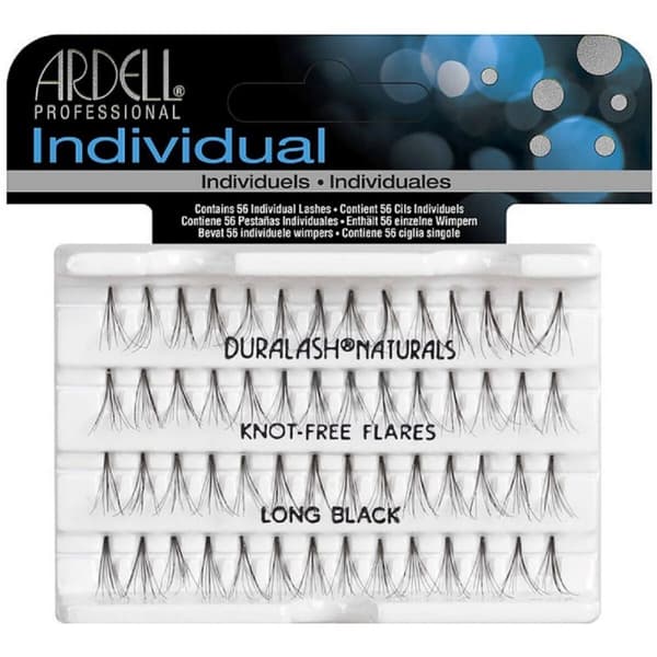 Set med falska ögonfransar Ardell Duralash Long Black Individuella ögonfransar 56 antal