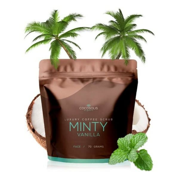 Eksfolierende ansigtscreme Cocosolis Luxury Coffee Scrub Box 4 Dele