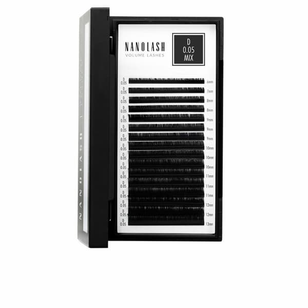 Sæt med falske øjenvipper Nanolash VOLUME LASHES Udvidelser 6-13 mm