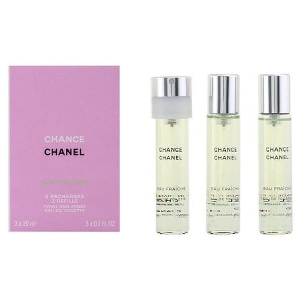 Sett dame parfyme Chance Eau Fraiche Chanel (3 pcs) Chance Eau Fraiche