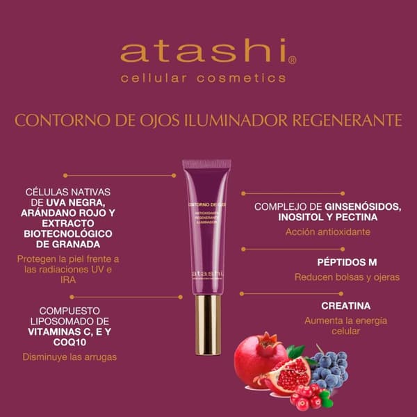 Skönhetsset Atashi CELULLAR COSMETIC 3 Delar