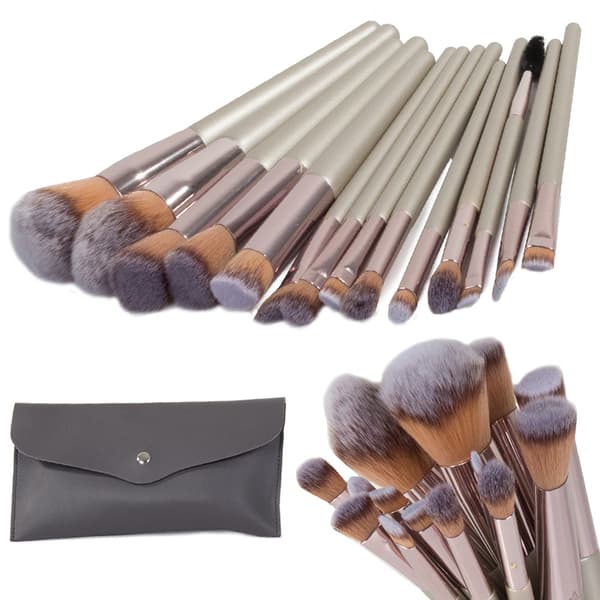 Sminkborstar Set - Smink Borstar - 14-delar
