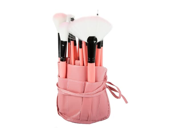 12-Pack Sminkborstar Set med Fodral