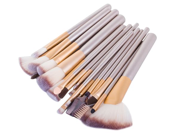 12-Pack Sminkborstar Set med Fodral