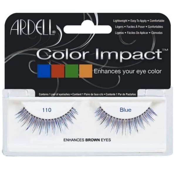Set med falska ögonfransar Ardell Color Impact Nº 110 Blue