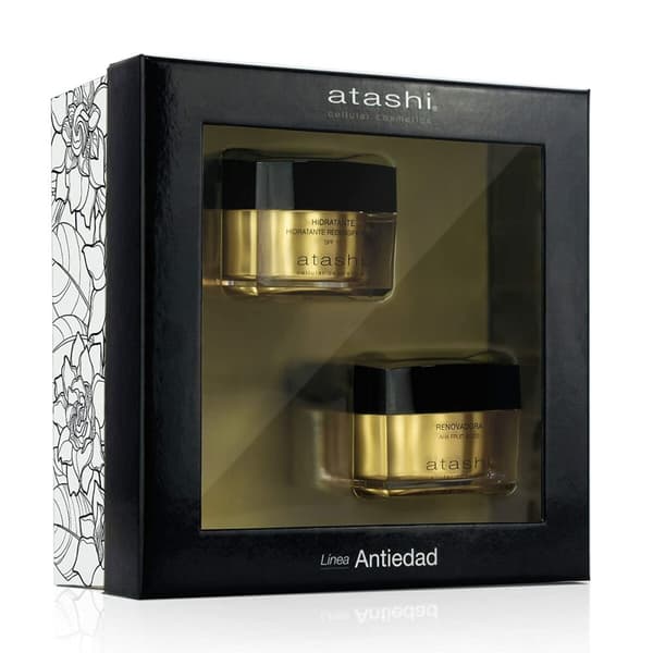 Kauneussetti Atashi Antiedad 2 x 50 ml Anti-ageing 2 Kappaletta