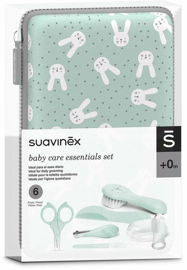 Baby Manicure Set Suavinex Green (7 Pieces)