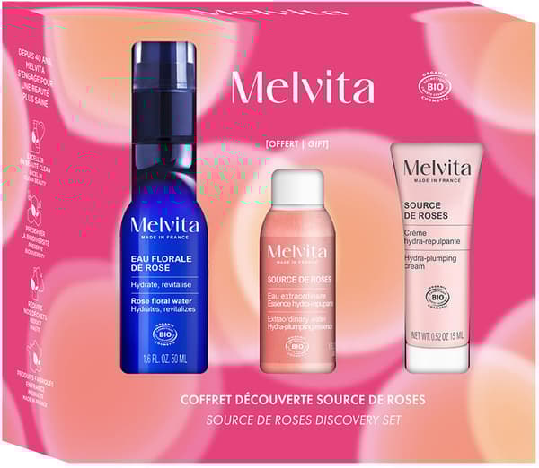 Rose Floral Water Case Melvita 3 pcs