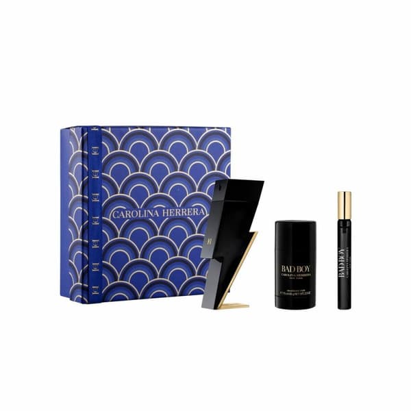 Parfume sæt til mænd Carolina Herrera Bad Boy EDT 3 Dele