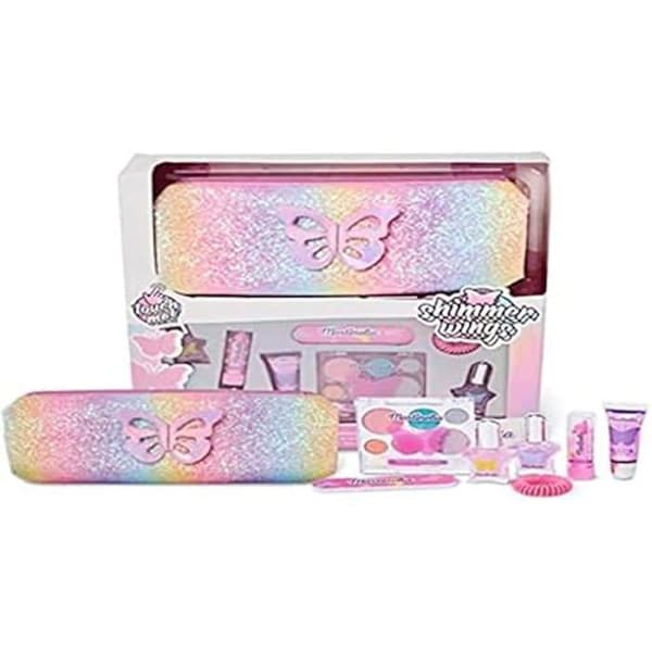 Skönhetsbox SHIMMER WINGS - VARIOS - Pennfodral &amp; Beauty Set - Rosa