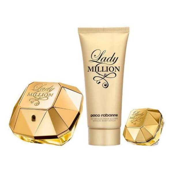 Naisten parfyymisetti Paco Rabanne Lady Million EDP 3 Kappaletta