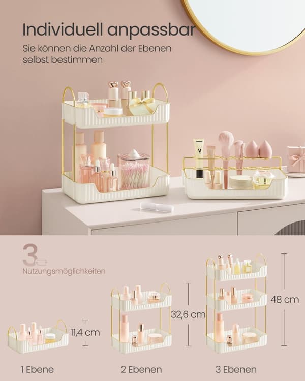 Rektangulær make-up arrangør-gave idé