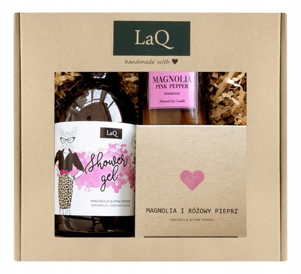 KICIA MAGNOLIA SET GEELI 500ml + VARVOVOI 200ml + KYNTTILÄ 150ml