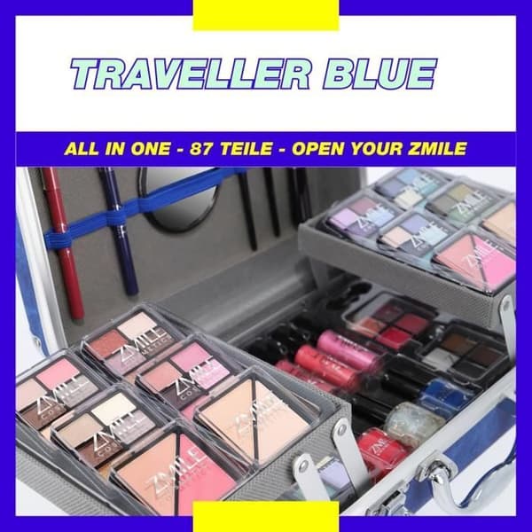 ZMILE Cosmetics Makeup Kit Resväska Resenär Flerfärgad