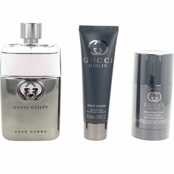 Miesten parfyymisetti Gucci GUILTY POUR HOMME 3 Kappaletta