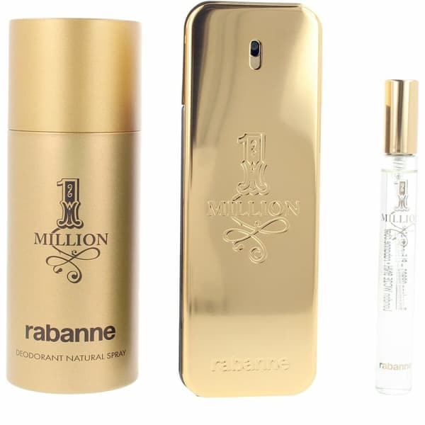 Parfume sæt til mænd Paco Rabanne 1 MILLION 3 Dele