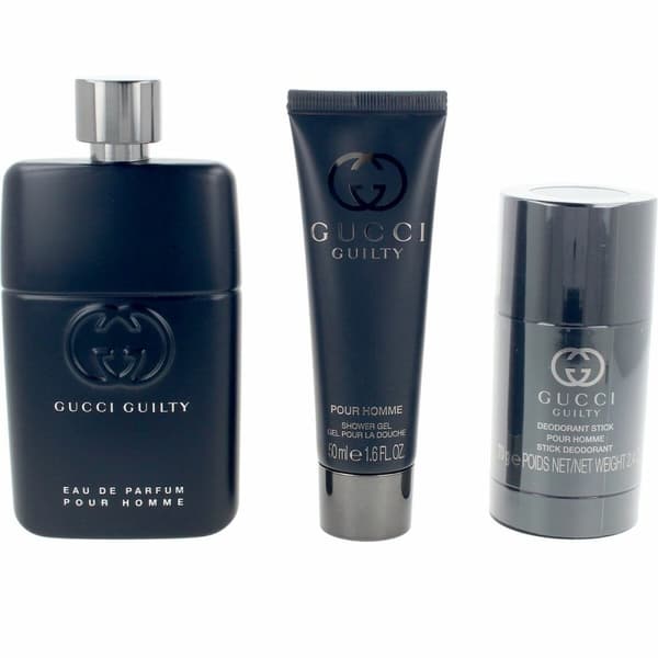 Parfume sæt til mænd Gucci GUILTY POUR HOMME 3 Dele