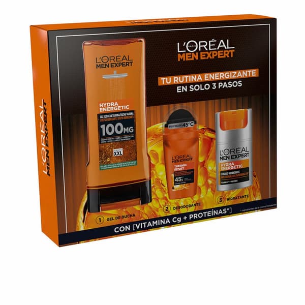 Naisten kosmetiikkasetti L'Oreal Make Up MEN EXPERT HYDRA ENERGETIC 3 Kappaletta