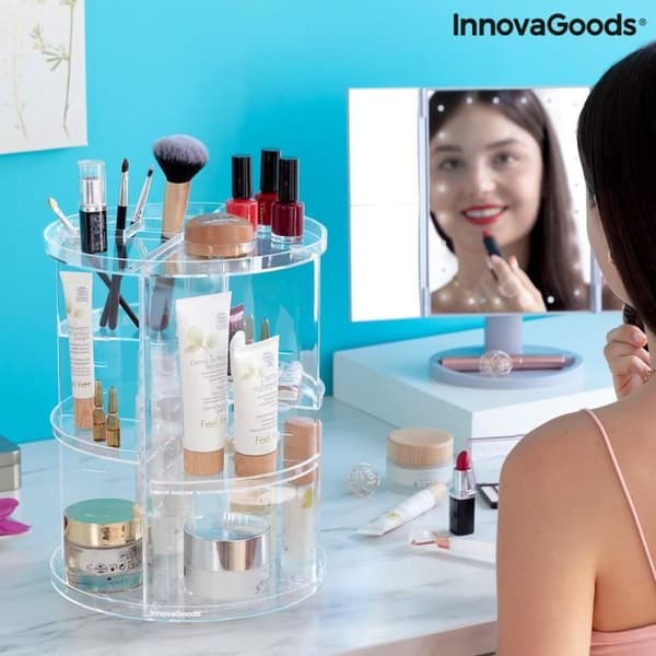 InnovaGoods Rolkup 360° roterande makeup- och skönhetsorganisator