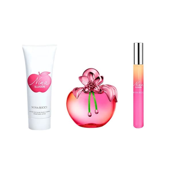 Parfume sæt til kvinder Nina Ricci Nina Illusion EDP 3 Dele