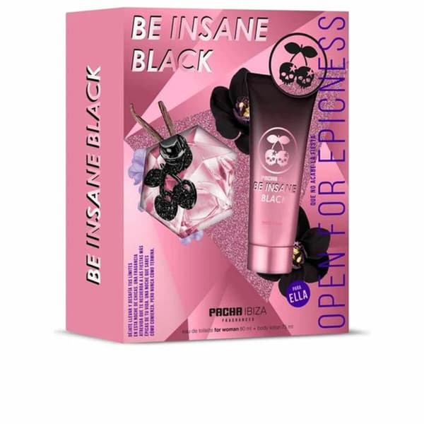 Parfume sæt til kvinder Pacha Ibiza Be Insane Black 2 Dele