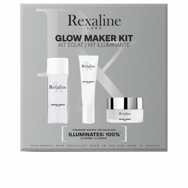 Kosmetik sæt til kvinder Rexaline Crystal Bright Glow 3 Dele