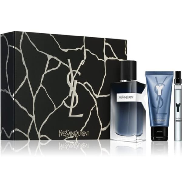 Parfymset Herrar YSL Y 100Ml Edp Vapo EDP 3 Delar