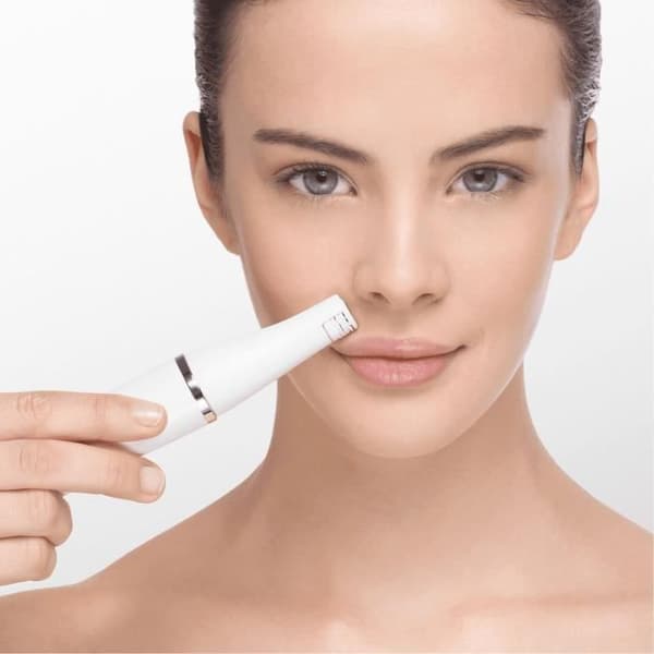 Braun FaceSpa 851V 3-i-1 elektrisk epilator för kvinnor Ansikte och hårborttagning vit/brons, rengöringsborste, hårborttagning, rengöring