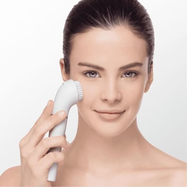 Braun FaceSpa 851V 3-i-1 elektrisk epilator för kvinnor Ansikte och hårborttagning vit/brons, rengöringsborste, hårborttagning, rengöring