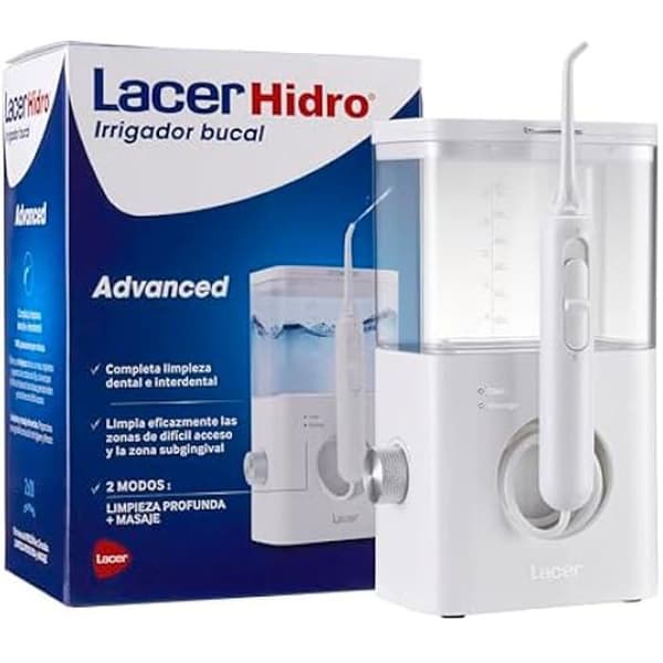 Dental vattentråd - LACER - Hidro Advanced - Vit - Elektrisk - Autonomi 15 min