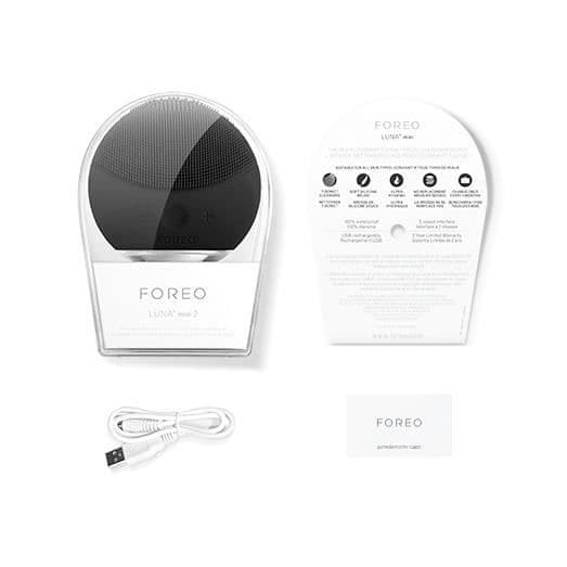 FOREO Luna Mini 2 Ansiktsrengöring &amp; massageborste - Svart