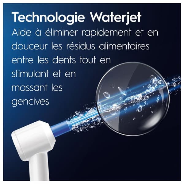 Hydropulsator - ORAL-B - iO6 - UPPLADDNINGBAR - 5 Trycklägen - Inkluderade Tillbehör