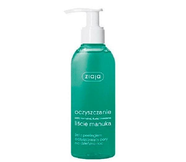 ZIAJA Liście Manuka Oczyszczanie żel z peelingiem oczyszczający pory na dzień/noc 200ml