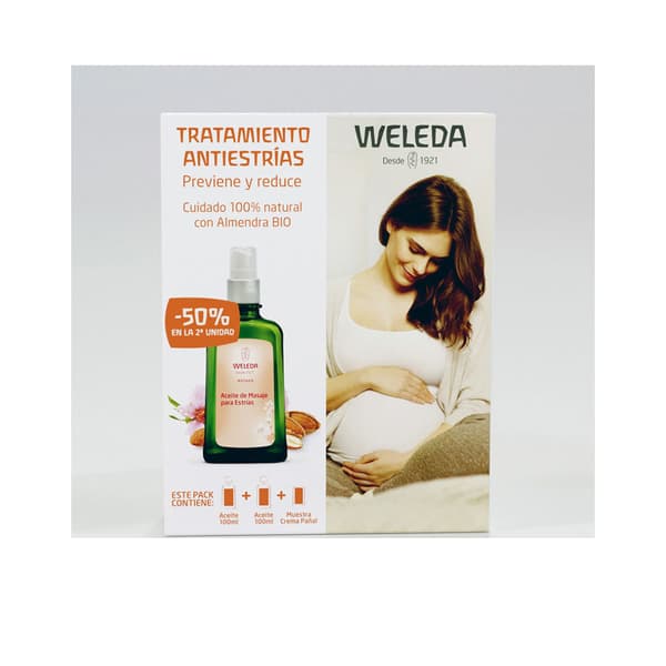 WELEDA MUM ACEITE DE MASAJE PARA ESTRÍAS lote 2 pz