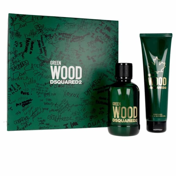 Parfymset Herrar Dsquared2 Green Wood 2 Delar