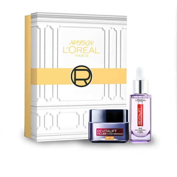 Unisex kosmetiksæt L'Oreal Make Up Revitalift Filler 2 Dele