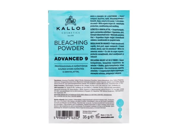 Kallos KJMN Advanced 9 Bleaching Powder 35 g
