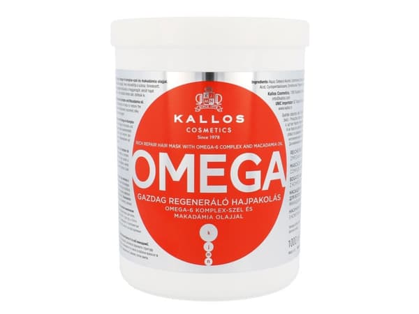 Kallos Omega Rich Repair Hair Mask With Omega-6 Complex And Macadamia Oil 1000 ml