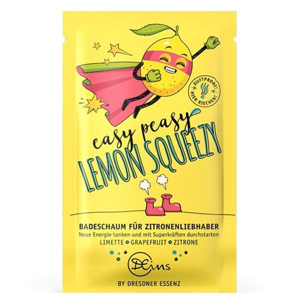 Naturligt badsalt - skum Easy Peasy Lemon Squeezy, Dresdner Essenz