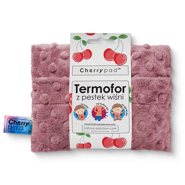 Cherrypad Minky Rosas kuumavesipullo kirsikansiemenillä, Nature-liuos