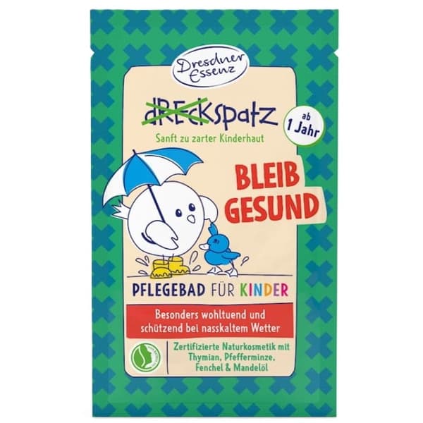 Sundhedsfremmende badesalt til de yngste 1+ Bliv sund! DreckSpatz, Dresden Essenz