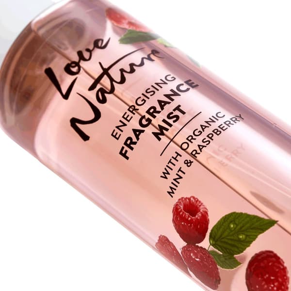 Oriflame Love Nature Energizing Body Mist med økologisk mynte og hindbær 200 ml