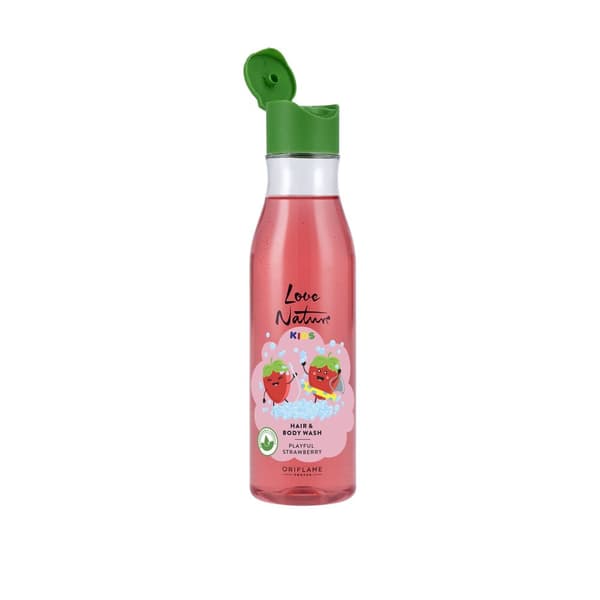Oriflame Love Nature Kids Playful Strawberry krops- og hårvaskegel 250 ml