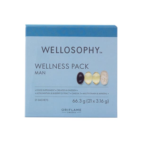 Oriflame WellnessPack Wellosophy miehille 21 kpl.