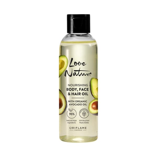 Oriflame Love Nature Närande ansikts-, kropps- och hårolja med ekologisk avokadoolja 100 ml